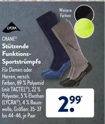 Aldi Süd Crane Stützende Funktions-sportstrümpfe Angebot