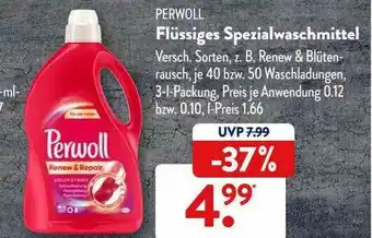 Aldi Süd Perwoll Flüssiges Spezialwaschmittel Angebot