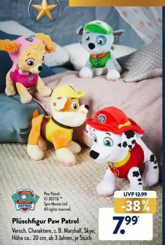 Aldi Süd Paw Patrol Plüschfigur Paw Patrol Angebot