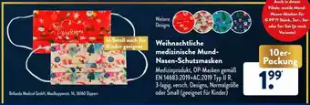 Aldi Süd Weihnachtsliche Medizinische Mund-nasen-schutzmasken Angebot