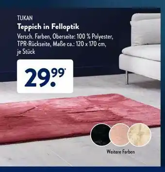 Aldi Süd Tukan Teppich In Felloptik Angebot