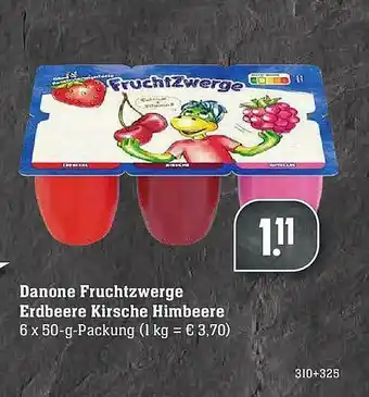 E-Center Danone Fruchtzwerge Erdbeere Kirsche Himbeere Angebot