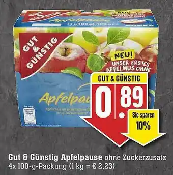 E-Center Gut & Günstig Apfelpause Angebot