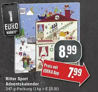 E-Center Ritter Sport Adventskalender Angebot