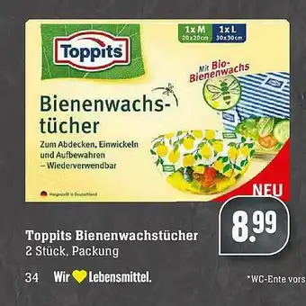 E-Center Toppits Bienenwachstücher Angebot