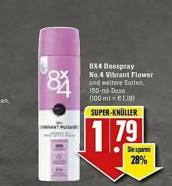 E-Center 8x4 Deospray No.4 Vibrant Flower Angebot