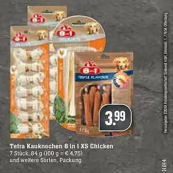 E-Center Tetra Kauknochen 8in1 XS Chicken Angebot