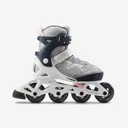 Decathlon Inline Skates Kinder Fitness FIT3 größenverstellbar Abyss grau Angebot