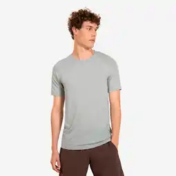 Decathlon T-Shirt Herren Yoga nahtlos zweite Haut - hellgrau Angebot