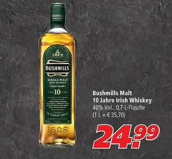 Marktkauf Bushmills Malt 10 Jahre Irish Whiskey Angebot