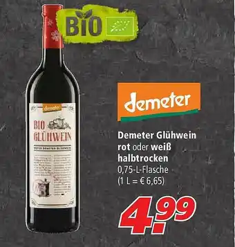 Marktkauf Demeter Glühwein Rot Oder Weiß Halbtrocken Angebot