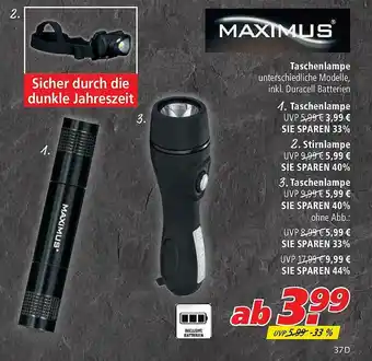 Marktkauf Maximus Taschenlampe Angebot