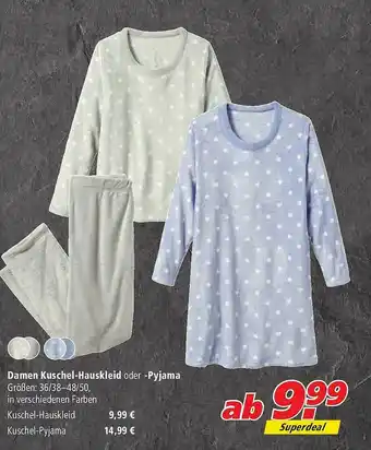 Marktkauf Damen Kuschel-hauskleid Oder -pyjama Angebot