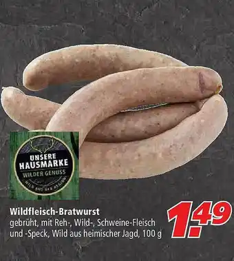 Marktkauf Wildfleisch-bratwurst Unsere Hausmarke Angebot