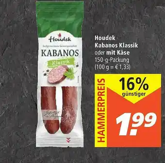 Marktkauf Houdek Kabanos Klassik Oder Mit Käse Angebot