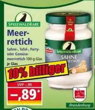 Norma Meerrettich Angebot