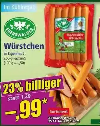 Norma Eberswalder Würstchen Angebot