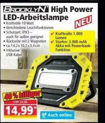 Norma Brooklyn High Power Led-arbeitslampe Angebot