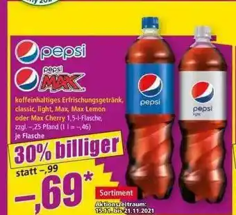 Norma Pepsi Oder Pepsi Max Angebot