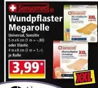 Norma Sensomed Wundpflaster Megarolle Angebot