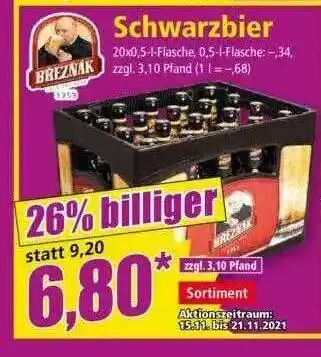 Norma Breznak Schwarzbier Angebot