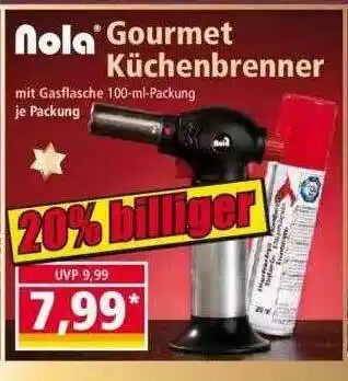 Norma Nola Gourmet Küchenbrenner Angebot