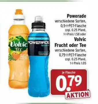 Wasgau Powerade Oder Volvic Frucht Oder Tee Angebot