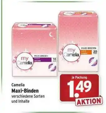 Wasgau Camelia Maxi-binden Angebot