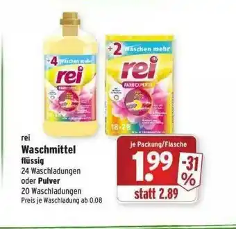 Wasgau Rei Waschmittel Flüssig Angebot