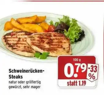 Wasgau Schweinerücken Steaks Angebot