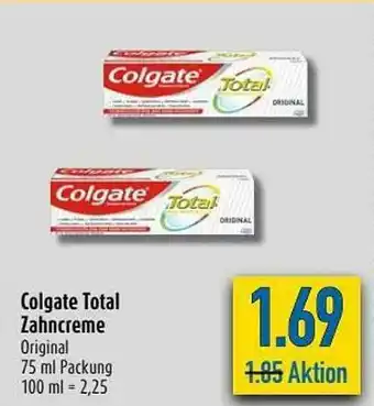 diska Colgate Total Zahncreme Angebot