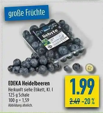 diska Edeka Heidelbeeren Angebot