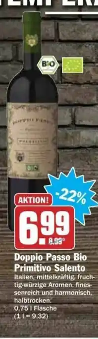 dodenhof Doppio Passo Bio Primitivo Salento Angebot