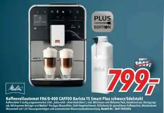 dodenhof Melitta Kaffeevollautomat F86-0-400 Caffeo Barista Ts Smart Plus Schwarz -edelstahl Angebot