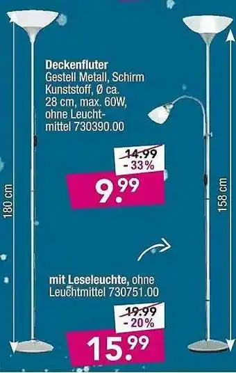 Möbel Boss Deckenfluter Angebot