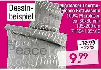 Möbel Boss Microfaser Thermo Fleece Bettwäsche Angebot