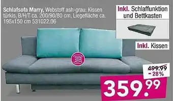 Möbel Boss Schlafsofa Marry Angebot