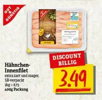 nah & gut Gut & Günstig Hähnchen Innenfilet Angebot