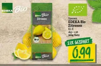 nah & gut Spanien Edeka Bio Zitronen Angebot