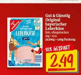 nah & gut Gut & Günstig Original Bayerischer Leberkäse Angebot