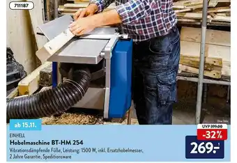 Aldi Nord Einhell Hobelmaschine Bt-hm 254 Angebot