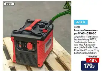 Aldi Nord Walter Inverter-stromerzeuger Wws-igs1000 Angebot