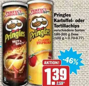 Hit Pringles Kartoffel Oder Tortillachips Angebot