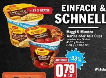 Hit Maggi 5 Minuten Terrine Oder Asia Cups Angebot