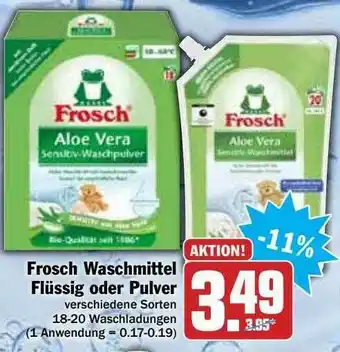 Hit Frosch Waschmittel Flüssig Oder Pulver Angebot