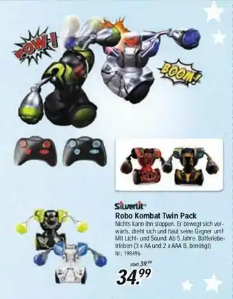 Rofu Kinderland Silverlit Robo Kombat Twin Pack Angebot