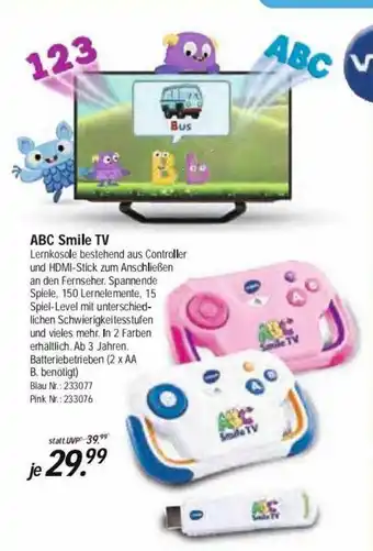 Rofu Kinderland ABC Smile Tv Angebot