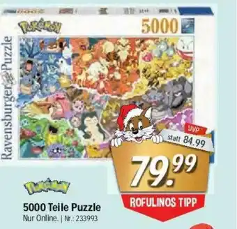 Rofu Kinderland Ravensburger Pokémon 5000 Teile Puzzle Angebot