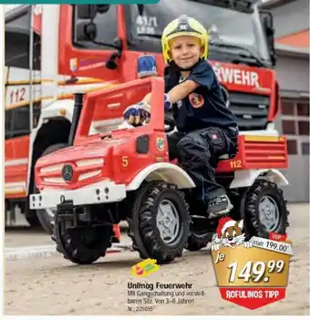 Rofu Kinderland Unimog Feuerwehr Angebot