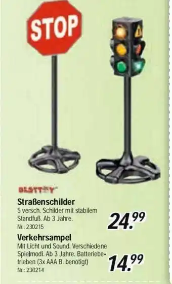 Rofu Kinderland Besttoy Straßenschilder Oder Verkehrsampel Angebot